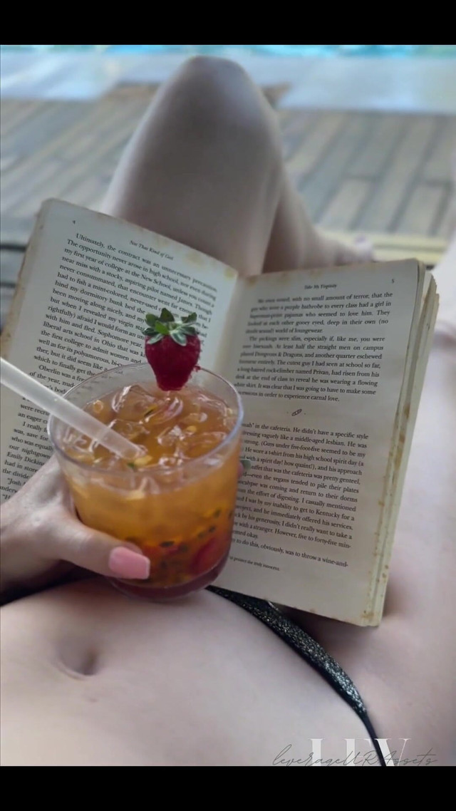 Reading by the Pool in a Bikini That Barely Counts as Spf (Leverage UR assets)