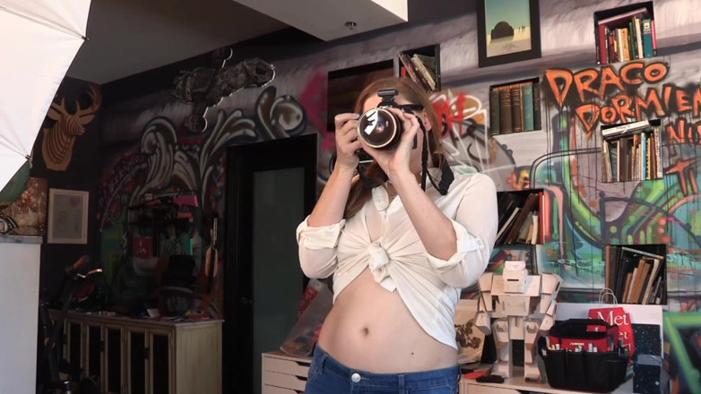 Lesbian Love Movies: Perfect Brunette Teen Shows Her Mega Sexy Body - Hot Lesbians