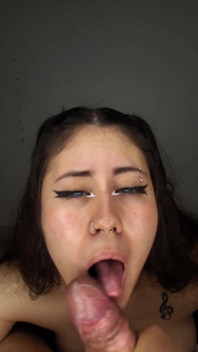 I Play with My Delicious Tongue on His Cock Until He Cums