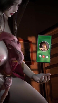3D süße cosplay bBW heiße MILf wurde von großem schwanz gefickt