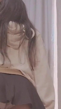 Cute Young Girl Showing Her White Panties Under Skirt Then Masturbating