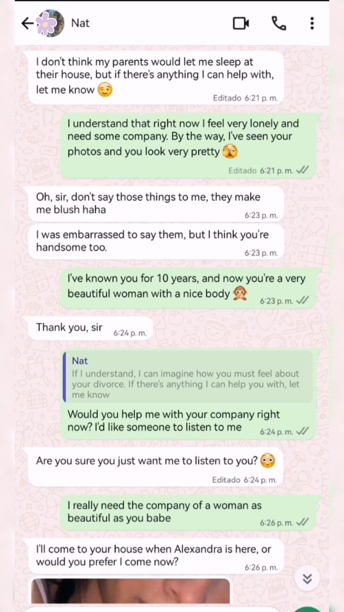 Natasha Caseros: 내 의붓딸의 베프와 핫한 채팅