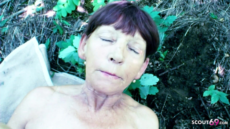 Full porn collection: Skinny granny goes for a walk with her step grandson...