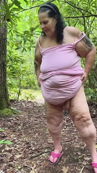 HerculesnVENUS: Creepy Stranger Watching Fat Slut in Woods Oops He Tripped