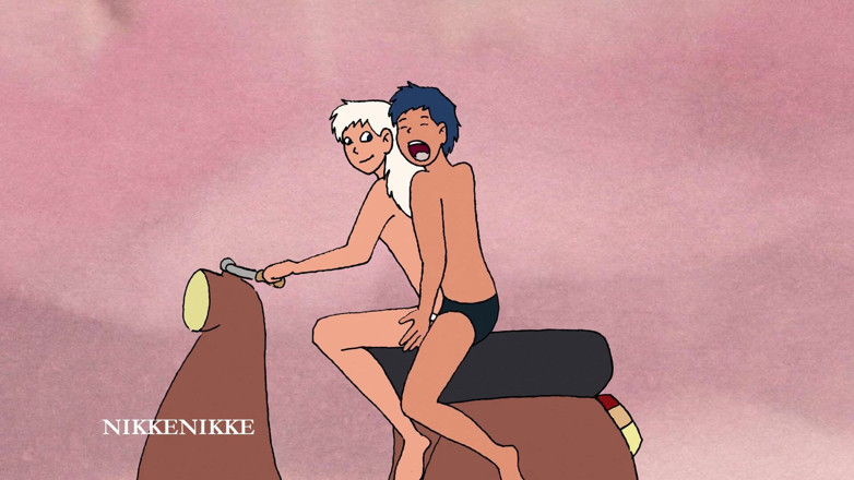 Nikkenikke animation: Joven Estudiante Árabe Y Una Rubia Guapa: Un Polvo Caliente En...