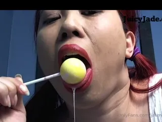 Lollipop Tease My First but Not My Last Lollipop Clip! We Both Have a Oral Fixation, Let's Fix That! Watch as I Suck, Lick, Droo