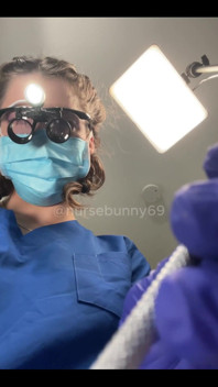 POV Dental Cavity and Filling No Numbing Loupes Blue Gloves and Scrubsnurse