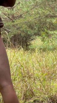 Teen boy shows up without pants in the woods during rain