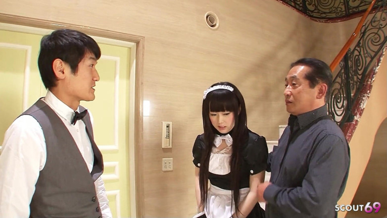 Asian porn collection: Skinny Japanese Cleaning Teen Machiko Masturbates Pussy and Gives Boss...