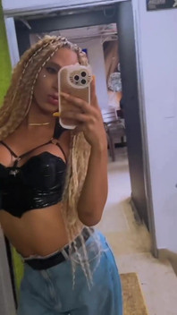 Beautiful Transsexual with Braids