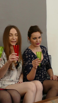 Naughty Lesbian House Party with Four Very Horny Ladies