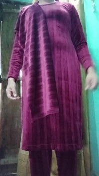 Indian Transgender Gaurisissy Looking Sexy in Pink Salwar Kurta Looking Like a Whore Housewife