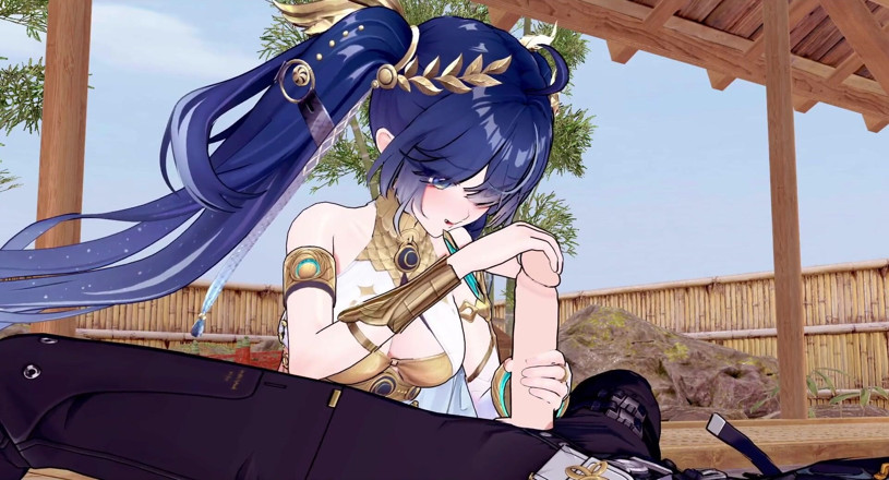 Tomu aisuman: [wuthering Waves] Inuo X Rover: Steamy Hot Spring Sex Amidst...