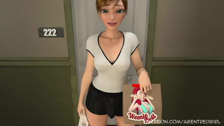 Agent Red Girl: Buck love - futanari trên phụ nữ!