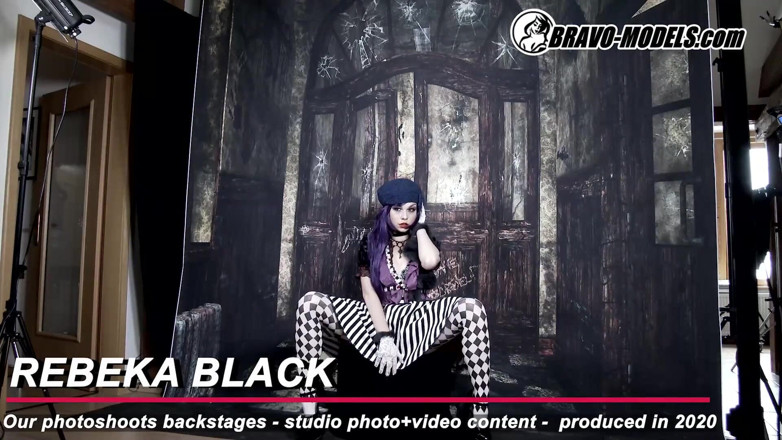 Bravo Models Media: Sesión de fotos de 386 backstage Rebeka Black - adulto