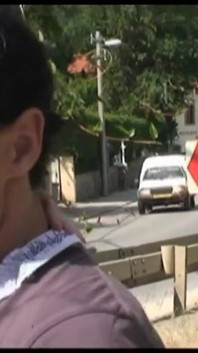 Spies two young men fucking by the train tracks
