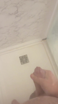Retired Army Veteran Playing with His Cock in the Shower