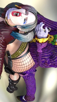 Harley Quinn anal joker'in büyük yarağıyla sikiliyor