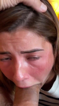 Agatha Vega Gives a Tasty Blowjob to Christian Clay Who Cums on His Face