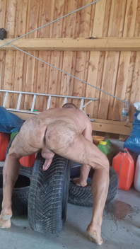 Fucking Tires in Repair Shop