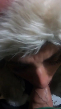 Face Fuck While Wearing White Fur Coat and Ugg Boots 208