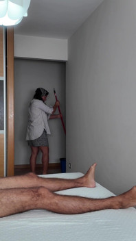 Ik trek me af voor de schoonmaakster in het hotel