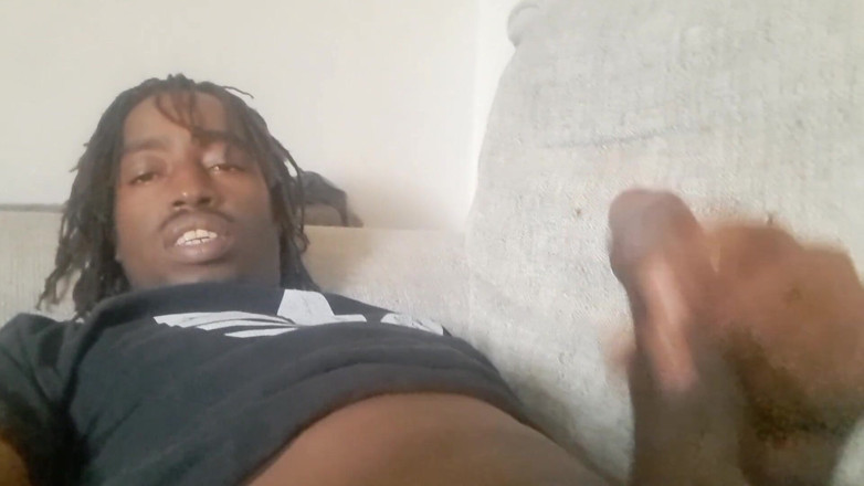 Big Black Cocks Cumming: 소파에 누워 내 대물 자지 사정하는 Nata4sex