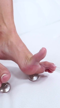 India Summer crystal balls foot play