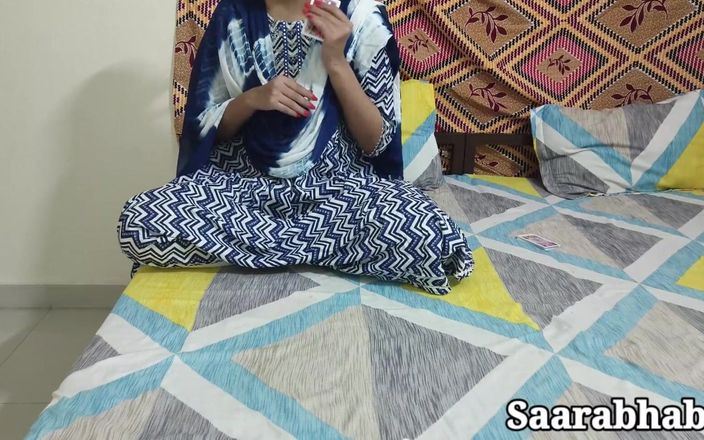 Saara Bhabhi: Saara knullar från styvbror efter lång tid med högt stönande