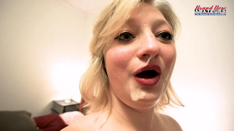 Brand New Amateurs: Short sassy BBW 18yo Faith rides cock with huge cum on...