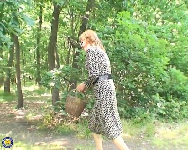 Mature NL: Une mamie se fait baiser en plein air