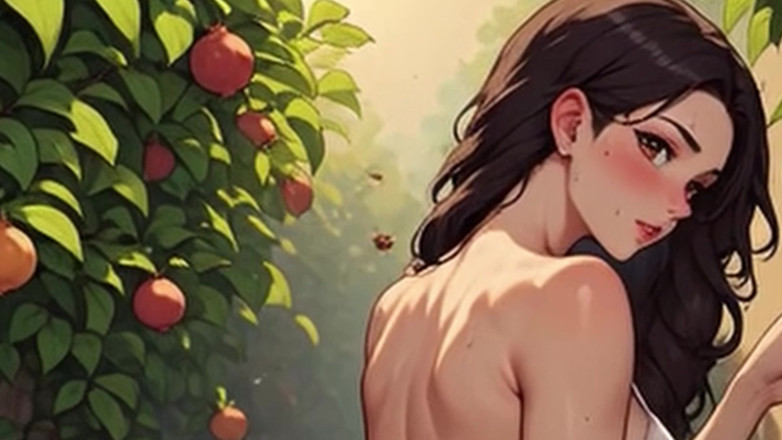 Aiwaifuloops: Waifu garden lady pov - ngentot di balik celana dalam &amp; bangku -...