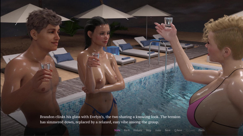 Kitty Gamer: L'adorato matrimonio 8 evelyn è andata in topless in piscina