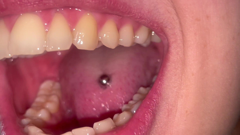 Glitterqueen1999: Тур по роту без макіяжу зубів, uvula перевірте перевірку мигдалина