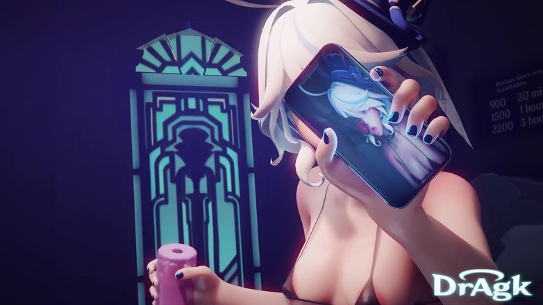 DrAgk: Dragk furina archon kompilace - 3D animovaný cosplay sex, hardcore facefuck anální...