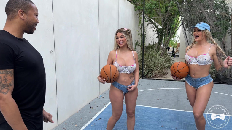 John Legendary: Busty Cheating Pawgs Fuck BBC Coach on Basketball Court