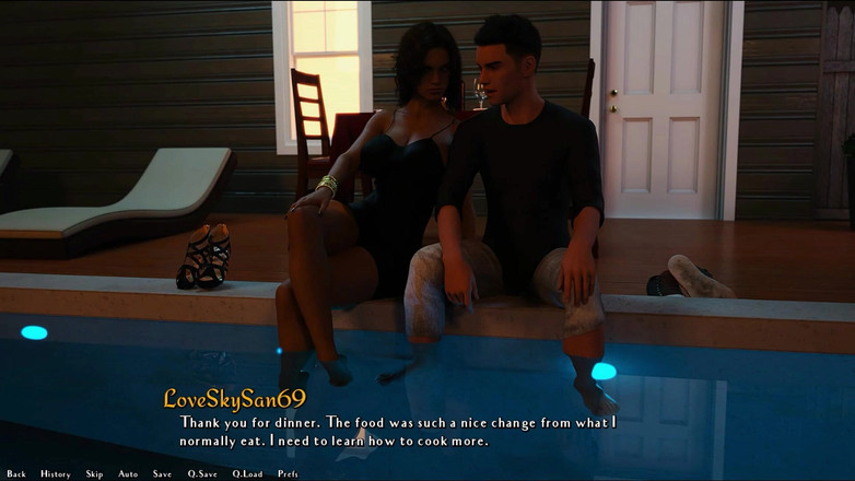 LoveSkySan69Real: Být Dik 0.8.1 část 250 večeře s Isabellou od Loveskysan69