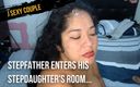 J sexy couple: Ojczym wchodzi do pokoju swojej pasierbicy wkłada kutasa do ust...