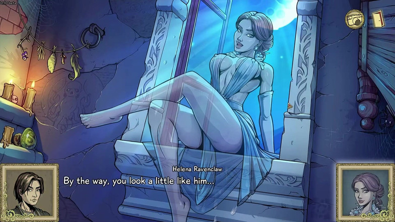 LewdArcade: Helena Ravenclaw et Parvati Patil et Nola Corey nues, collection...