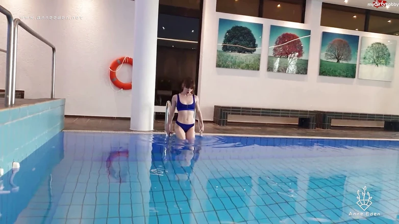 Anne Eden: Caught in the swimming pool and almost thrown out!