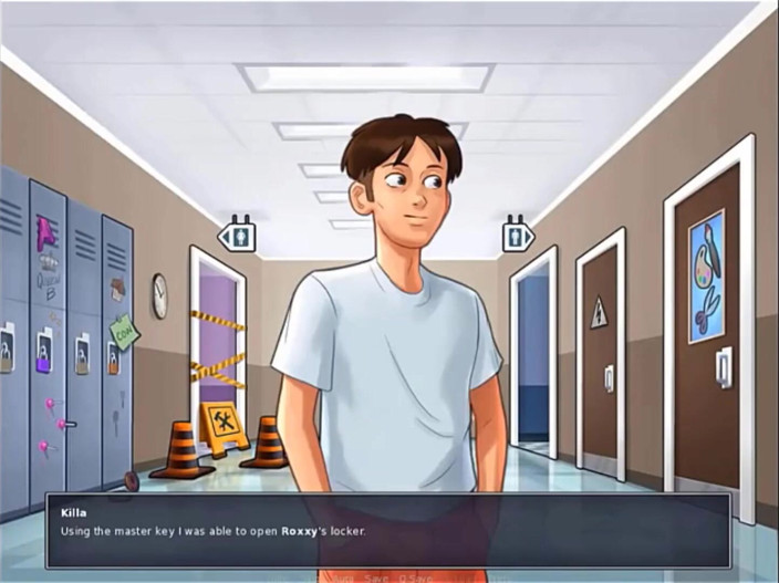 Cartoon Play: Summertime saga part 13 - hard in college shower