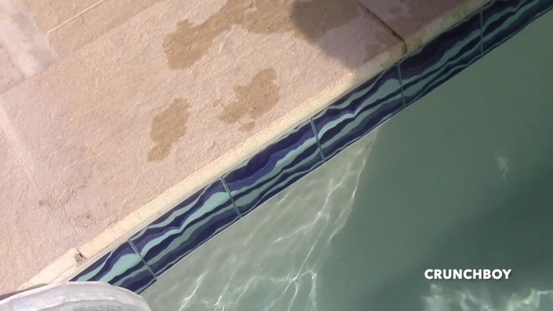 EXHIB BOYS: Dimitri fucked raw in the swimming pool