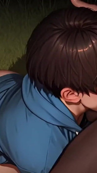 Ragazzo effeminato carino magro con giacca blu aperto e calze rosse viene distrutto da un grosso cazzo nero sull'erba - differenza di dimensione all'aperto razza grande cazzo nero