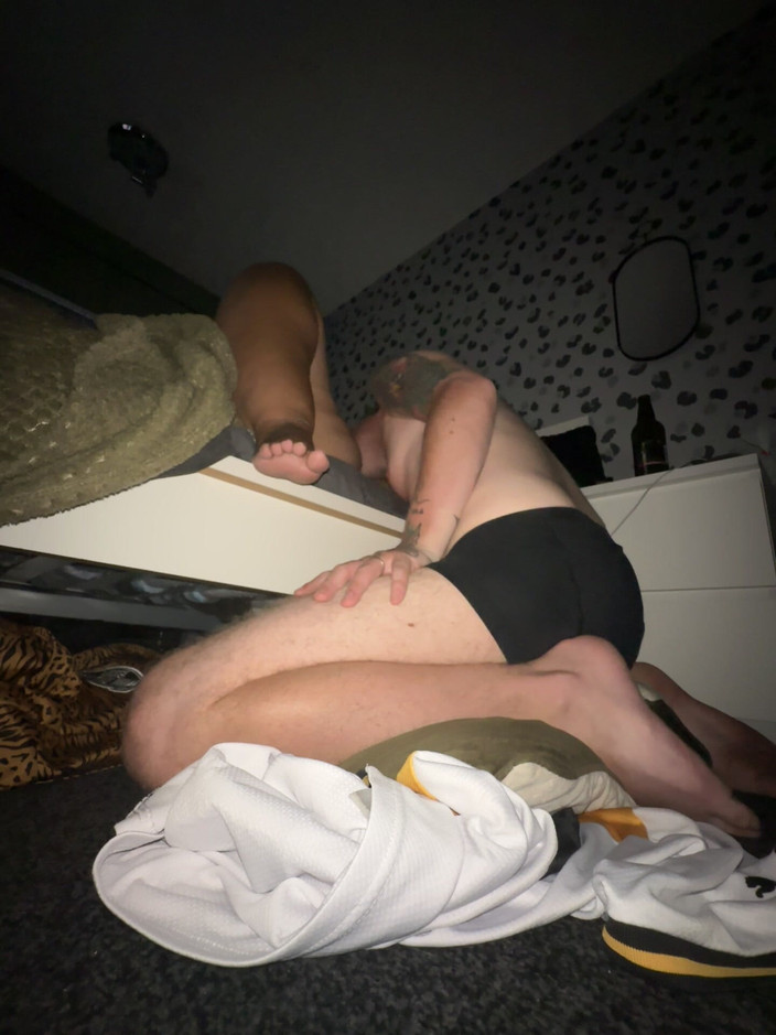 Filthy British Couple: Horny Dom Wife Puts Slave Hubby on His Knees so...