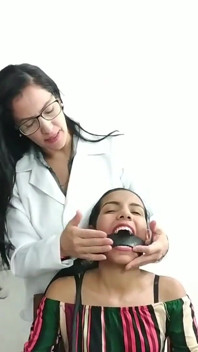 Maria's Gagged Mouth Examination
