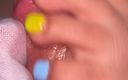 Latina malas nail house: Grüne Nägel necken und Edging handjob