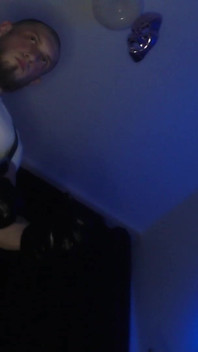 Straight Alpha in Suspenders with Leather Gloves