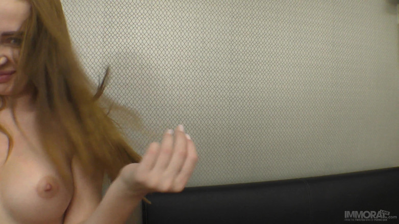 Immoral Live: Gorgeous redhead gets her Valentine's dream granted!