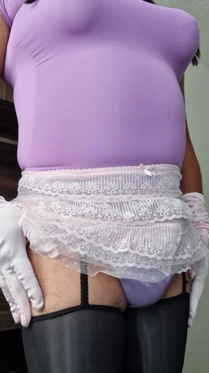My panties: 私の最新のサテン、レース、薄手のパンティー