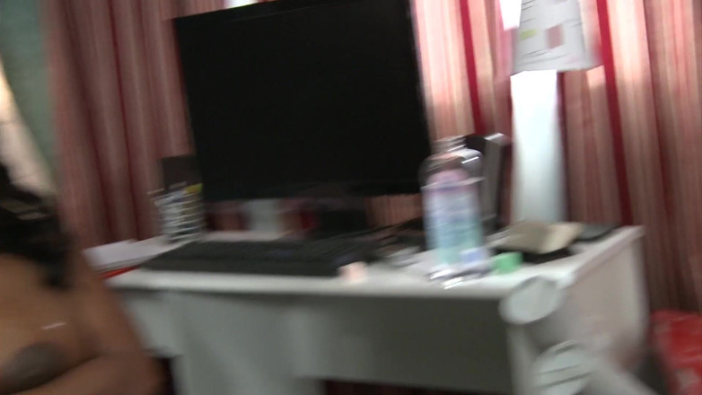 Whites on Blacks: Black Boob Stepmama Is Eager to Fuck a White Stud...